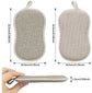 4-pack - Reusable - Microfiber - Antibacterial - Dishwashing sponge - Scouring pad - Non-stick coating for pots and pans with double layer