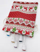 Christmas linen gift bags - 24 pieces - 10x14cm - Christmas decoration for indoors - Reusable - Christmas candy bags with drawstring - Suitable for gift bags for children&