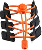 Sneaker Laces 120CM suitable for Sneakers - Elastic laces without a knot - Suitable for students and adults - With strong buckle and quick-release function (Orange)