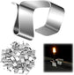 Hooks for outdoor lighting - 50 pieces - Hooks - Christmas light hooks - Christmas light clips - Cable clips - Christmas light hooks - Suitable for outdoor Christmas lights, kitchen lights, etc. - Stainless steel hooks