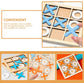 2 Sets Mini XO Chess Board Game Family Kids Puzzle Game Educational Toys - Wooden Board Game Table Toys - for Children Kids Day Birthday Party