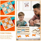 2 Sets Mini XO Chess Board Game Family Kids Puzzle Game Educational Toys - Wooden Board Game Table Toys - for Children Kids Day Birthday Party