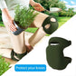 2-Pack - Garden Knee Braces - Soft and Comfortable Protective Knee Braces - Adjustable and Non-Slip - For Gardeners to Use When Cleaning, Scrubbing Floors and Pruning (Green)