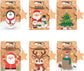 Gift Bags - 24-pack - Paper Gift Bags - Christmas Kraft Paper Candy Boxes - Christmas Kraft Paper Cookie and Snack Boxes - Christmas Gift Boxes - Christmas Party Supplies and Decorations