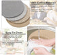 Placemats - Set of 4 - 20cm Placemats - Round Placemats - Heat Resistant Coasters - Washable - Suitable for kitchen tables and family dining rooms