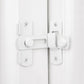 4-piece package - Sliding bolt - Stainless steel bolt - Safety lock (white)