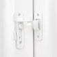 4-piece package - Sliding bolt - Stainless steel bolt - Safety lock (white)