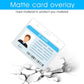 2-pack clear horizontal name labels - badge ID holders - clear ID holders soft - for nurses, doctors, teachers and offices