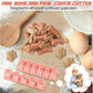Set of Two Mini Cookie Cutters - 2.5cm Dog Bone Cookie Cutter, Dog Paw Cookie Cutter, Homemade Dog Biscuits, Snacks, Cakes & Cookies (Morandi Pink)