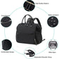 Convertible Diaper Bag - Wide Opening - 14 Pockets - Stylish - Baby Changing Bag - with Stroller Buckle - Diaper Bag - Waterproof (Black)