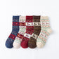 Socks - 5 pairs - Christmas socks - Lounge socks - Warm socks - Cute mid-height reindeer women&
