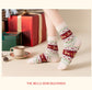 Socks - 5 pairs - Christmas socks - Lounge socks - Warm socks - Cute mid-height reindeer women&
