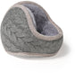 Earmuffs - Fleece Earmuffs - Knitted Earmuffs - Earmuffs for Adults - Warm Earmuffs - Warm Winter Earmuffs - Foldable - Unisex, Suitable for Outdoor Activities (Gray)