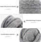 Earmuffs - Fleece Earmuffs - Knitted Earmuffs - Earmuffs for Adults - Warm Earmuffs - Warm Winter Earmuffs - Foldable - Unisex, Suitable for Outdoor Activities (Gray)