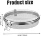 Dishwasher Basket for Small Items - Stainless Steel with 3 Buckles - Dishwasher Basket with Fine Mesh - Odorless - Round Shape - Scratch Resistant - Dishwasher Basket