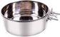 Pet Food Bowl - Stainless Steel Food Bowl - Hanging Food Bowl - with Clip Holder - Suitable for dogs, birds, parrots, cats and rabbits.