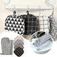 Set of 6 - Oven Mitts and Heat Resistant Mat - Microwave Gloves and Heat Resistant Oven Mat - Cooking Specific