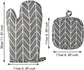 Set of 6 - Oven Mitts and Heat Resistant Mat - Microwave Gloves and Heat Resistant Oven Mat - Cooking Specific