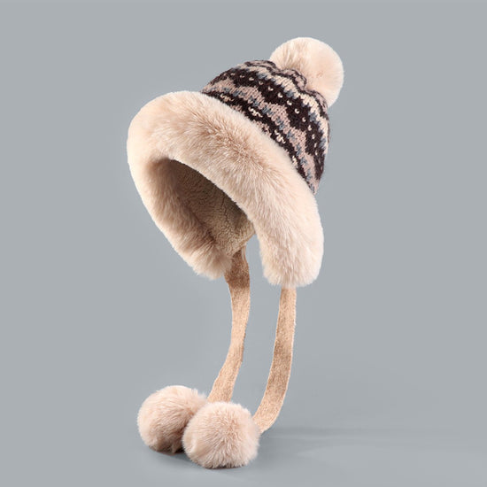 Hat - Thick wool knitted women&