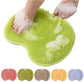 Shower Mat - Non-Slip Bath Mat - Foot Cleansing Pad, Back Scrub Pad, Exfoliating Bath Scrub Pad, Non-Slip Wall Suction Cup - Suitable for Men and Women (Vegetable)