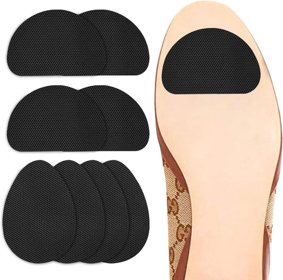 4 pairs of non-slip insoles - non-slip rubber insoles for soles - self-adhesive insoles - unisex insoles - noise-reducing sole pads