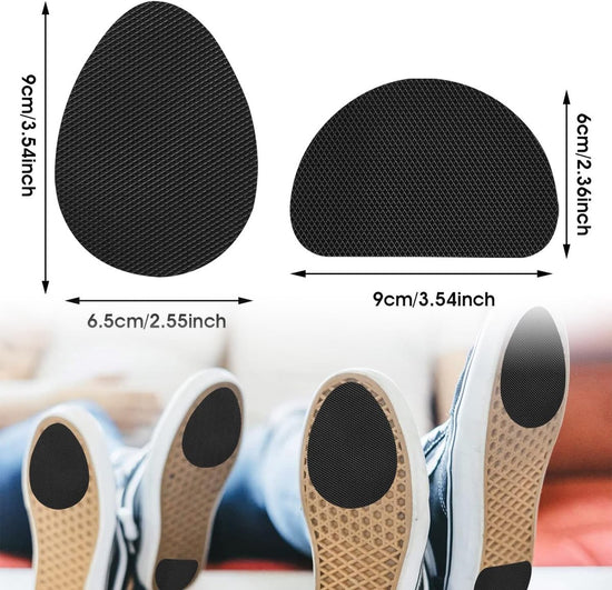 4 pairs of non-slip insoles - non-slip rubber insoles for soles - self-adhesive insoles - unisex insoles - noise-reducing sole pads