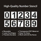 Number Stencil Set - Address Stencils 0-9 - Reusable Plastic Number Stencils - Cake Stencils - Paint by Number Stencils 6 inch