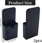 2-pack magnetic pen holder - magnetic marker holder - whiteboard - refrigerator - marker holder for metal surfaces (black and white)