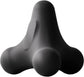 Massage Balls - 1 item - Shiatsu massage device - Massage balls with relief points - Trigger point exercise balls - Exercise ball - Massages shoulder, neck, waist and hand muscles (Gray)