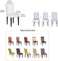 Stretch Seat Covers - Removable Stretch Seat Covers - Pack of 6