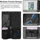 Backpack - Sports Bag - Travel Bag - Training Bag - Swimming Bag - 30*15*45cm - Mesh Material - Drawstring Design - Side Storage Space - Unisex - Suitable for Fitness, Swimming, Travel, Dancing, Camping（Black）