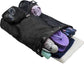 Backpack - Sports Bag - Travel Bag - Training Bag - Swimming Bag - 30*15*45cm - Mesh Material - Drawstring Design - Side Storage Space - Unisex - Suitable for Fitness, Swimming, Travel, Dancing, Camping（Black）