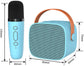 Mini Karaoke Machine - With 2 Microphones (Blue)