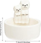 Candle Holder - 1 Piece Cartoon Cat Candle Holder - White Handmade Ceramic Candle Holder - Tea Candle Holder - Decorative Candle Holder - A Gift for Spending Warm Moments with Your Loved One - A Gift for Your Lover or Friend