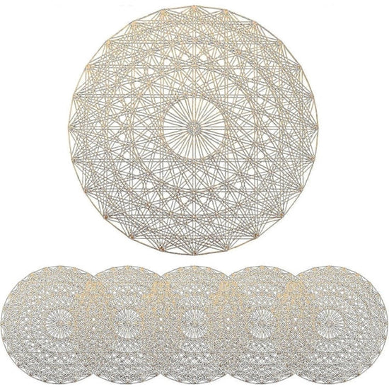 Restaurant placemats - round - 6-pack