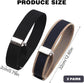 Shirt Bracelet - 2 Pairs of Cuff Rings - Adjustable Cufflinks - Non-slip Cuff Bra - Elastic Cuffs - Cufflinks - Black/Blue - L