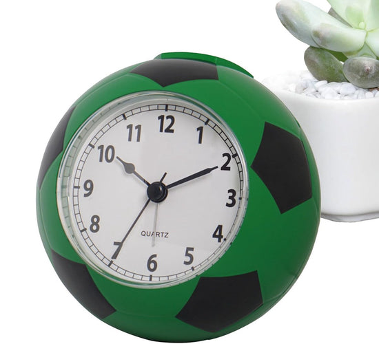 Football Alarm Clock - Silent - Non-ticking Desk Clock | Kids Bedside Clock | Cute football design, easy-to-read analog display, perfect for kids&