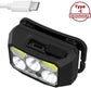 Headlamp LED Rechargeable - Headlight - 2-Pack LED Headlamp - Rechargeable - Ultralight, High Brightness - Waterproof Headlamp Flashlight, Suitable for Hiking, Camping, Running, Fishing and Hunting