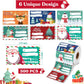 Labels - (500 sheets) - Gift labels - Label stickers - Handwritten labels - Christmas gift labels - Christmas gifts for women, men and mothers - Christmas wrapping paper - Christmas decorations - 7.5*4 cm
