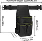 Tool Bag - Hardware Tool Bag - Hardware Storage Bag - Waist Bag - Small Oxford Canvas Tool Bag - with Adjustable Nylon Waist Strap, Suitable for Electricians, Carpenters, and Repair Technicians.