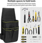Tool Bag - Hardware Tool Bag - Hardware Storage Bag - Waist Bag - Small Oxford Canvas Tool Bag - with Adjustable Nylon Waist Strap, Suitable for Electricians, Carpenters, and Repair Technicians.