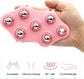 Ball Massage Gloves - Massage Gloves - Portable Body Massage Roller - Palm-Shaped Massage Gloves - Metal Ball Massager