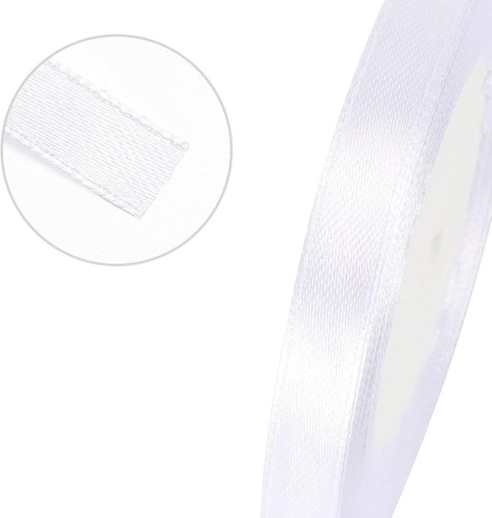 Gift Wrap Ribbon - 22mm Off-White Satin Ribbon - 10mm Wide - Suitable for Gift Wrapping, Valentine&