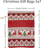 Christmas linen gift bags - 24 pieces - 13x18cm - Christmas decoration for indoors - Reusable - Christmas candy bags with drawstring - Suitable for gift bags for children&