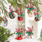 Decoration Christmas Bell Accessories with Bow - Wind Chime Pendant - Home Decoration (4 pieces)