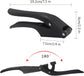 2-in-1 Garlic Press - Stainless Steel Garlic Press - Kitchen Garlic Press - Ginger Press - Non-slip - Easy to Clean (Black)