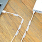 40 7mm Cable Organizer Clips with Adhesive Backing - Wall Mount Cable Clips - Cable Holder with Clips - Cable Clips for Home or Office - Desk Cables - Wall - Cable Management for TV, PC and Laptops