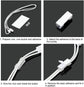 40 7mm Cable Organizer Clips with Adhesive Backing - Wall Mount Cable Clips - Cable Holder with Clips - Cable Clips for Home or Office - Desk Cables - Wall - Cable Management for TV, PC and Laptops