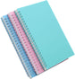 Notebooks - Spiral Colors - Minimalist Style and Lines Notebooks - Double Spiral Notebooks - 3-Pack