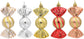 Christmas Decorations - Christmas Decorations - Painted Candy Tree Decorations - Rose Gold (5 per box)